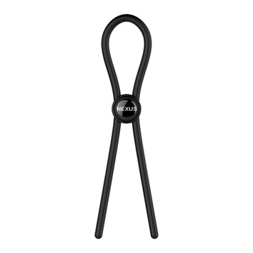 Ерекційне кільце Nexus FORGE Single Adjustable Lasso - Black SO8693 фото