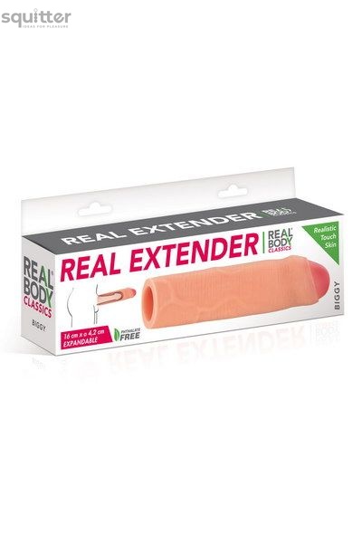 Насадка на член Real Body - Real Extender BIGGY с закрытой головкой SO3720 фото