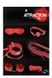 Набор MAI BDSM STARTER KIT N&ordm; 75 Red: плеть, кляп, наручники, маска, ошейник, веревка, зажимыSO5004,10 - интернет-магазин интимных товаров Squitter