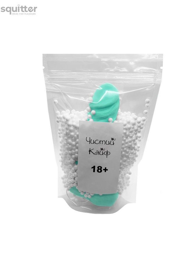 Мило у формі пеніса Чистий Кайф Turquoise size M, крафтове мило-член, натуральне SO2645 - онлайн-сексшоп Сквітер