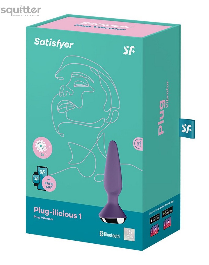 Анальна смарт-вібропробка Satisfyer Plug-ilicious 1 Purple SO5442 фото