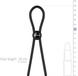 Ерекційне кільце Nexus FORGE Single Adjustable Lasso - Black SO8693 фото 5