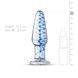 Стеклянная анальная пробка с внутренней спиралью Gildo Glass Buttplug No. 23SO4417,3 - интернет-магазин интимных товаров Squitter