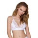 Еластичний топ з мереживом Passion PS001 TOP white, size XL SO4190 фото 1