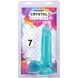 Фалоімітатор Doc Johnson Crystal Jellies - 7 Inch Realistic Cock with Balls - Teal SX4431,4 - інтернет-магазин інтимних товарів Squitter