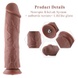 Силиконовый фаллоимитатор для секс-машин Hismith 11″ Silicone Dildo, система KlicLok SO6208 фото 2