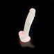 Фалоімітатор SilexD Johnny Pink Glow in the dark, двошаровий, силікон+Silexpan, діаметр 3,5см SO7026,3 - інтернет-магазин інтимних товарів Squitter