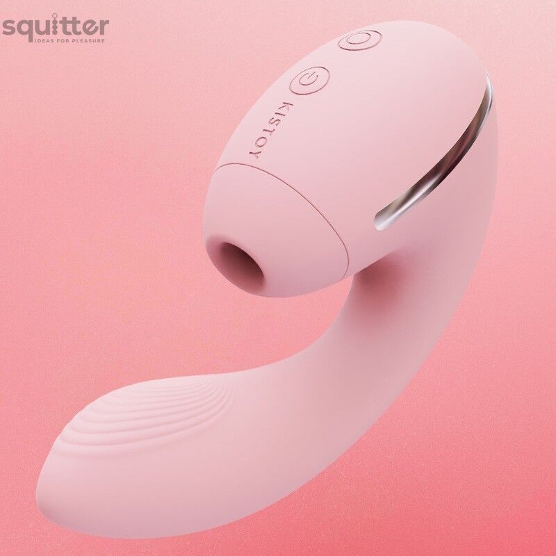 Вакуумный вибратор KISTOY Tina Mini Pink, вагинально-клиторальный SO4954 - онлайн-сексшоп Сквитер