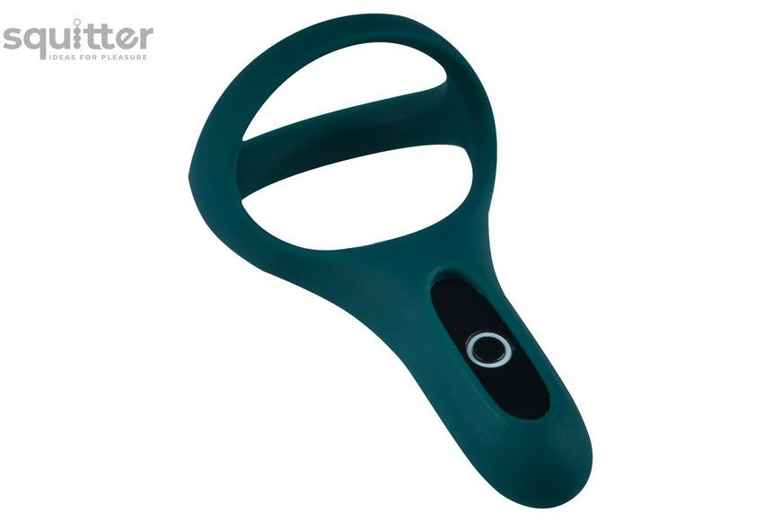 Двойное эрекционное кольцо Fun Town Rise Turquoise, управление со смартфона SO5748 - онлайн-сексшоп Сквитер