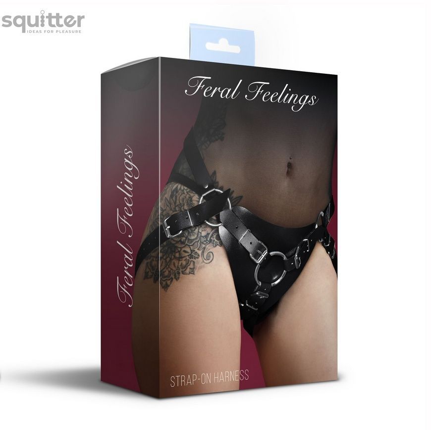 Трусики для страпона Feral Feelings Strap-on Harness Black, black SO8279 - онлайн-сексшоп Сквітер