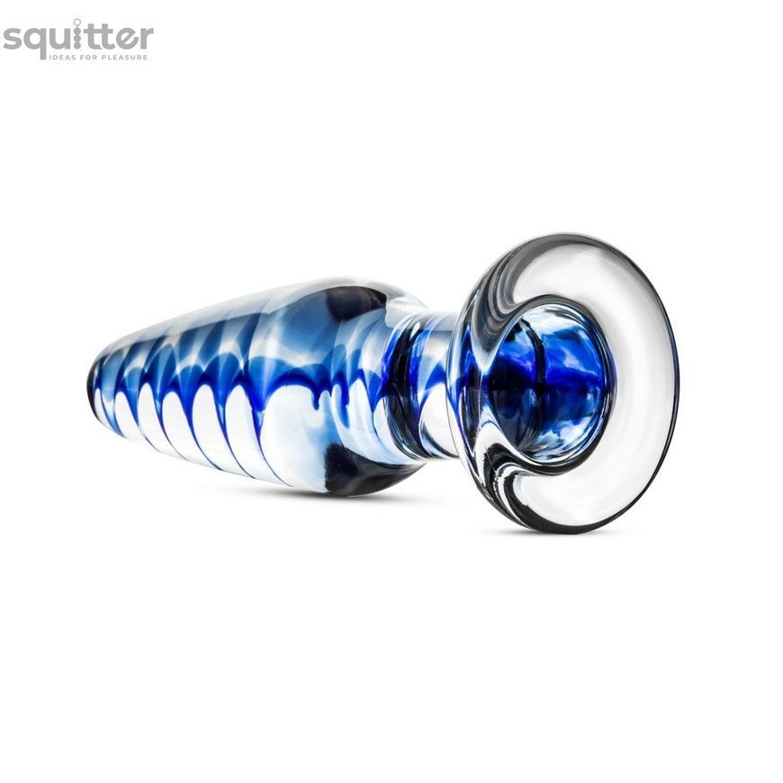 Стеклянная анальная пробка с внутренней спиралью Gildo Glass Buttplug No. 23 SO4417 - онлайн-сексшоп Сквитер