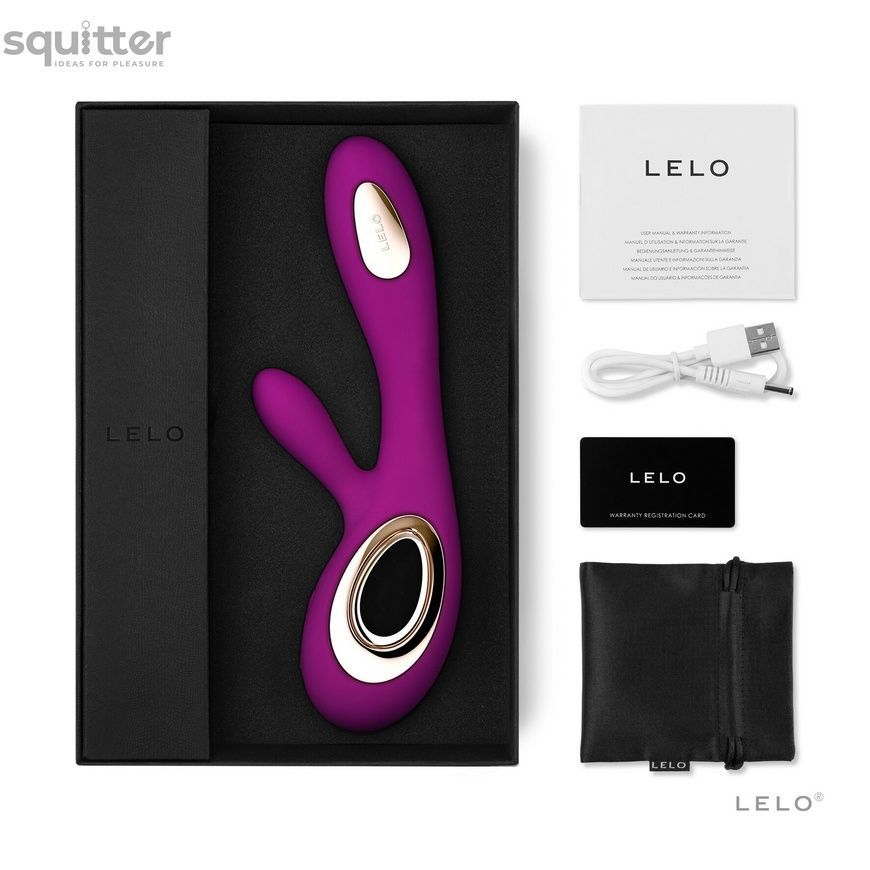 Вибратор-кролик LELO Soraya Wave Deep Rose, манящие движения ствола SO8113 - онлайн-сексшоп Сквитер