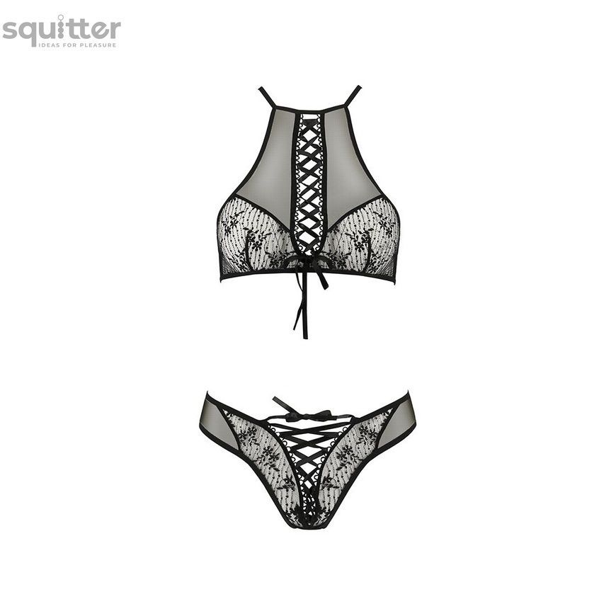 Еротичний комплект Passion AZALIA SET XXL/XXXL, black SO4140 - онлайн-сексшоп Сквітер