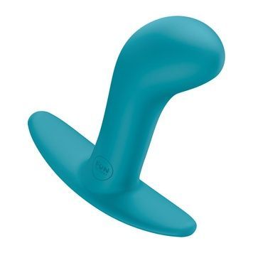 Анальна пробка Fun Factory BOOTIE L Aquamarine, діаметр 3,8 см, тонкий обмежувач SX3667 - онлайн-сексшоп Сквітер