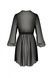 Пеньюар Passion AMBERLY PEIGNOIR black, S/M, пояс у комплекті SX0462,4 - інтернет-магазин інтимних товарів Squitter