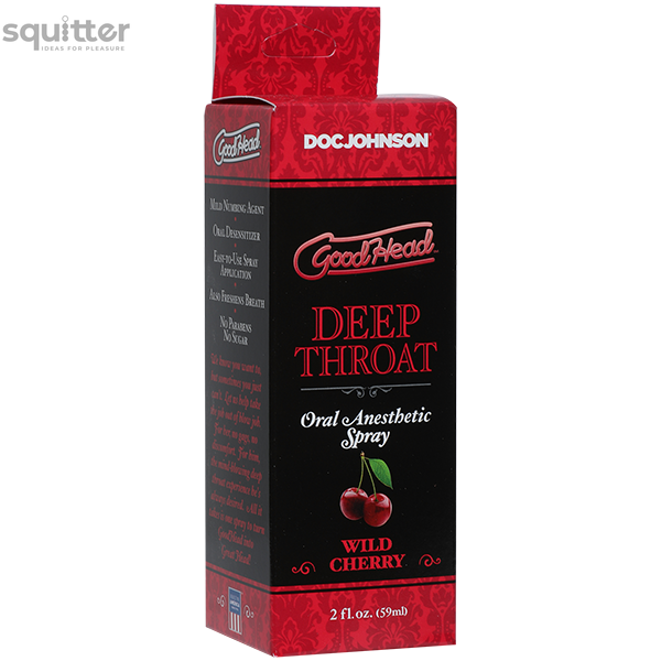 Спрей для минета Doc Johnson GoodHead DeepThroat Spray – Wild Cherry 59 мл для глубокого минета SO2800 фото