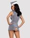 Эротический костюм стюардессы Obsessive Stewardess 3 pcs costume grey S/M, серый, платье, стринги, пSO7308,2 - интернет-магазин интимных товаров Squitter