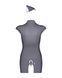 Эротический костюм стюардессы Obsessive Stewardess 3 pcs costume grey S/M, серый, платье, стринги, пSO7308,6 - интернет-магазин интимных товаров Squitter