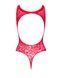 Ажурный бодистокинг с эффектом шнуровки Obsessive B120 teddy red S/M/L, красныйSO7208,6 - интернет-магазин интимных товаров Squitter