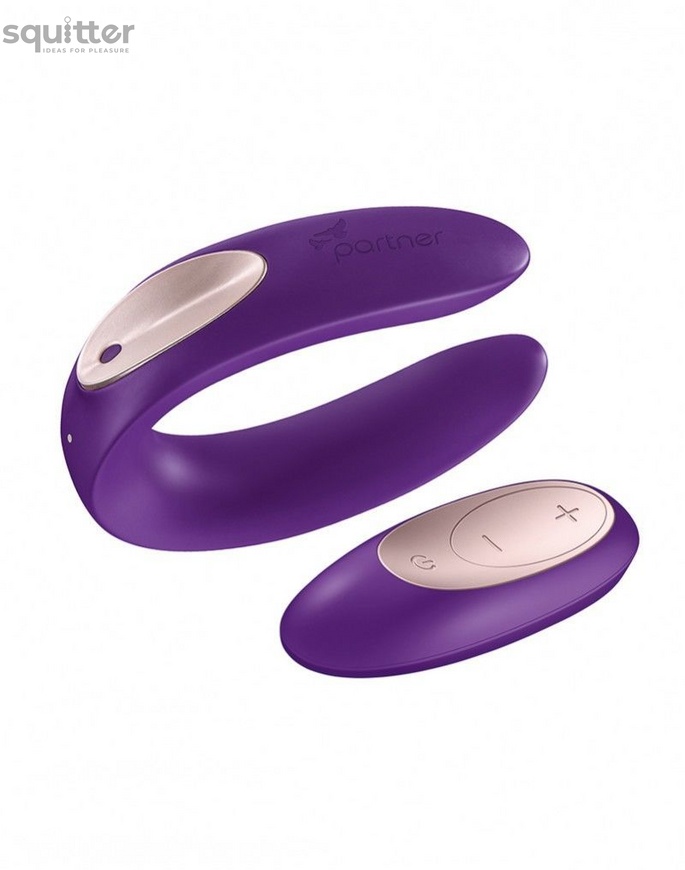 Вибратор для пар Satisfyer Double Plus Remote с пультом ДУ и двумя моторчиками SO2021 фото