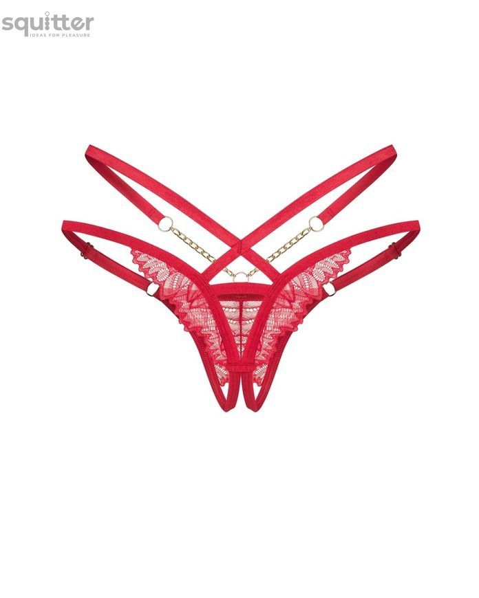 Трусики Obsessive Matildea crotchless thong S/M SX3614 - онлайн-сексшоп Сквітер