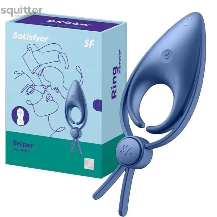 Эрекционное виброкольцо лассо с регулировкой размера Satisfyer Sniper Blue SO6080 фото