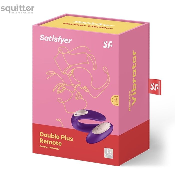 Вибратор для пар Satisfyer Double Plus Remote с пультом ДУ и двумя моторчиками SO2021 фото