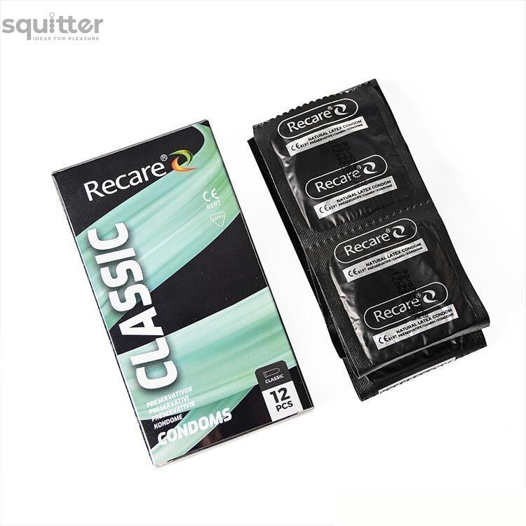 Презервативи Holographic Recare Classic Condoms 12 шт, класичні SX3334 - онлайн-сексшоп Сквітер