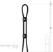 Ерекційне кільце Nexus FORGE Double Adjustable Lasso - Black SO8694 фото 4