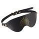 Розкішна маска на очі Zalo Blindfolds Black, натуральна шкіра SO8231,1 - інтернет-магазин інтимних товарів Squitter