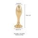 Металева анальна пробка LOCKINK SEVANDA Pearl Pear-shape Anal Plug, зі штучною перлиною SX0887,8 - інтернет-магазин інтимних товарів Squitter