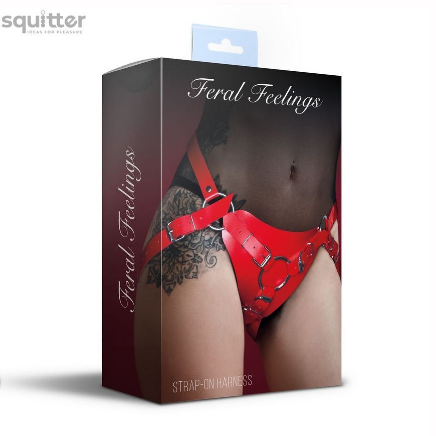 Трусы для страпона Feral Feelings Strap-on Harness Red, red SO8280 - онлайн-сексшоп Сквитер