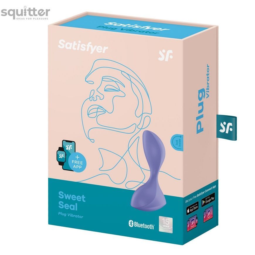 Анальна смартпробка з вібрацією Satisfyer Sweet Seal Lilac SO6732 - онлайн-сексшоп Сквітер