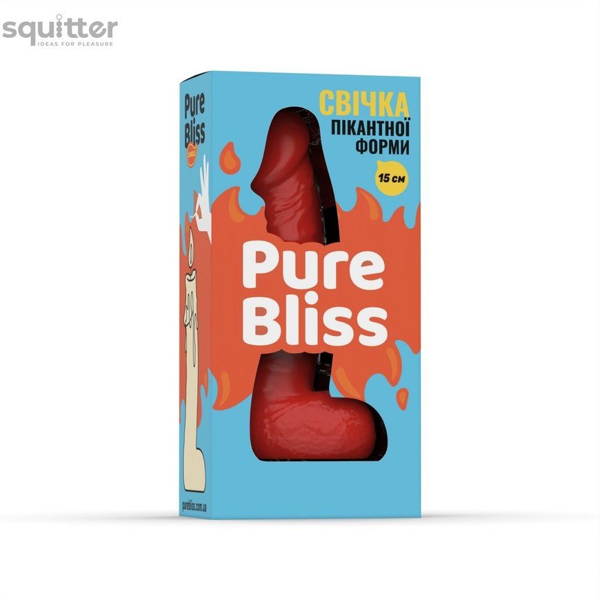 Свічка у вигляді члена Pure Bliss MINI Red 15 см SX1646 - онлайн-сексшоп Сквітер