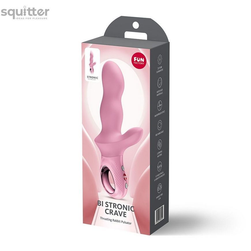 Пульсатор Fun Factory Bi Stronic Crave Rose SX4313 - онлайн-сексшоп Сквітер