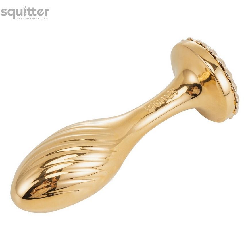 Металева анальна пробка LOCKINK SEVANDA Pearl Pear-shape Anal Plug, зі штучною перлиною SX0887 - онлайн-сексшоп Сквітер