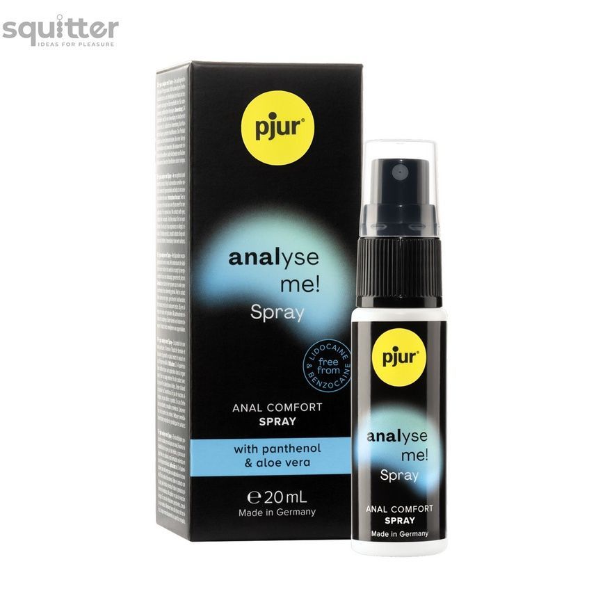 Розслаблювальний анальний спрей pjur analyse me! Spray 20 мл, з пантенолом та алое, концентрований PJ10460 - онлайн-сексшоп Сквітер