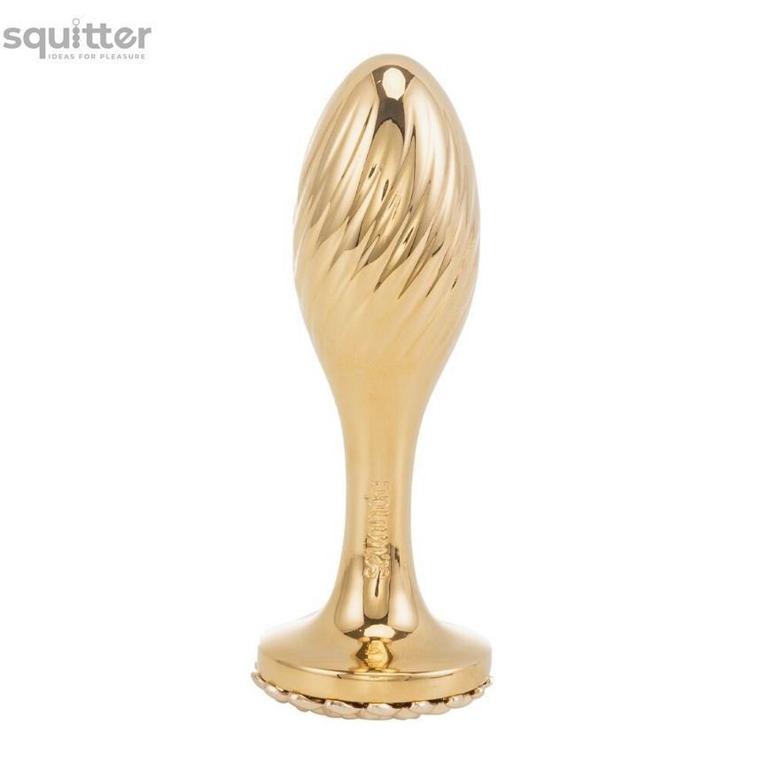 Металева анальна пробка LOCKINK SEVANDA Pearl Pear-shape Anal Plug, зі штучною перлиною SX0887 - онлайн-сексшоп Сквітер
