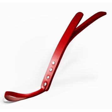Паддл двухслойный Feral Feelings Leather Mini Paddle Red, натуральная кожа, red SO8263 - онлайн-сексшоп Сквитер