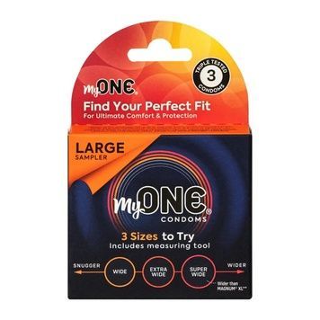 Презервативи MyONE Large Sampler 3 шт, картонна коробка SX1248 - онлайн-сексшоп Сквітер