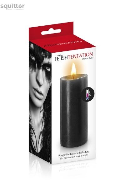 БДСМ-cвеча низкотемпературная Fetish Tentation SM Low Temperature Candle Black SO3754 фото