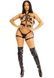 Портупея та гартери Leg Avenue Garter Body Harness with Detachable Back Handle Black L SX1715,8 - інтернет-магазин інтимних товарів Squitter