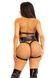 Портупея та гартери Leg Avenue Garter Body Harness with Detachable Back Handle Black L SX1715,4 - інтернет-магазин інтимних товарів Squitter