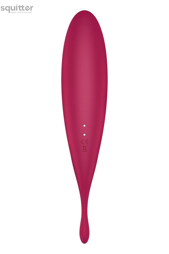 Вакуумний вібратор Satisfyer Twirling Pro+ dark red SO6715 фото