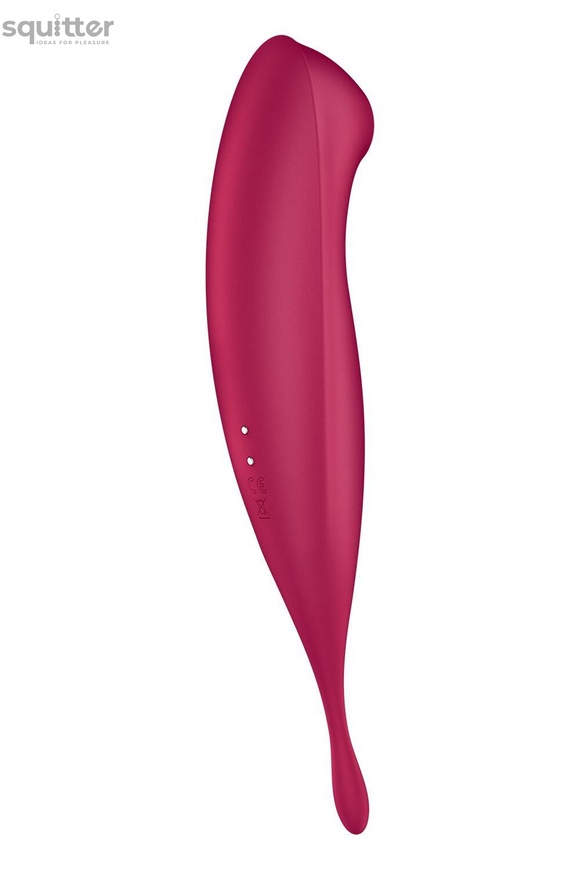 Вакуумний вібратор Satisfyer Twirling Pro+ dark red SO6715 фото