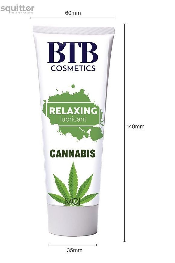 Смазка на гибридной основе BTB Relaxing Lubricant Cannabis (100 мл) SO7537 - онлайн-сексшоп Сквитер