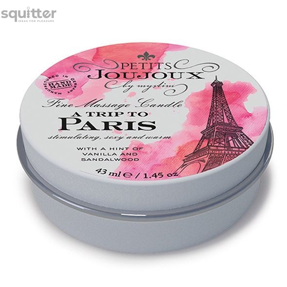 Масажна свічка Petits Joujoux - Paris - Vanilla and Sandalwood (43 мл) з афродизіаками SO3171 фото