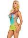 Сукня Leg Avenue Seamless Ombre Faux Lace Up Mini Dress One Size Ocean SX2775,3 - інтернет-магазин інтимних товарів Squitter