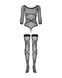 Бодистокинг Obsessive Bodystocking G320 S/M/L, чулки, боди, декор в виде линийSO7241,6 - интернет-магазин интимных товаров Squitter