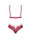Комплект Obsessive Ms Merrilo 2-pcs set, M/L, м&rsquo;який бюстгальтер та трусики з доступом і з помпоном SX1160,4 - інтернет-магазин інтимних товарів Squitter